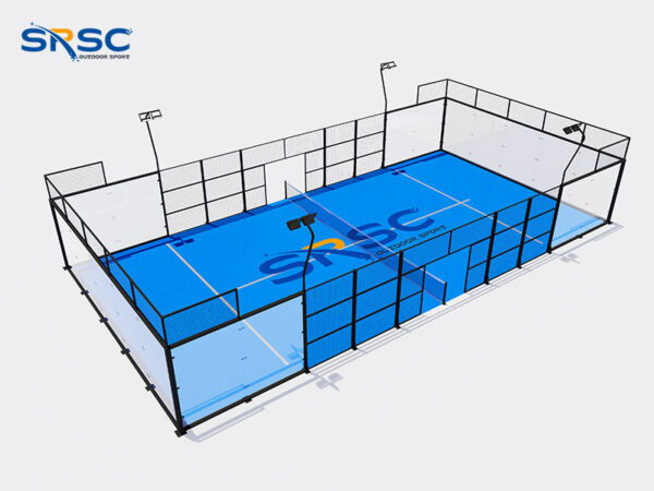 Black Panoramic Padel Court