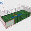 Red Panoramic Padel Court