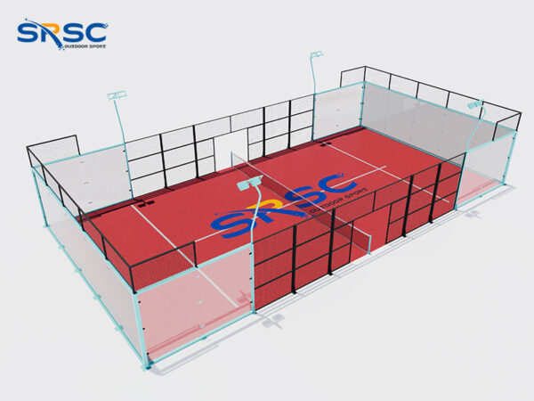 Blue Panoramic Padel Court
