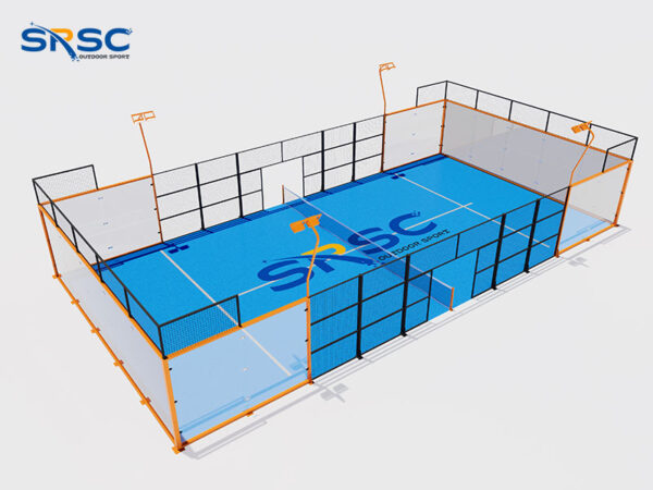 Orange Panoramic Padel Court