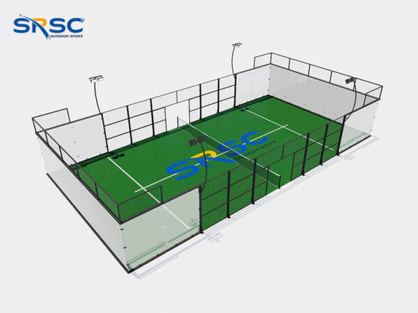 Black Super Panoramic Padel Court