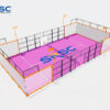 Orange Super Panoramic Padel Court
