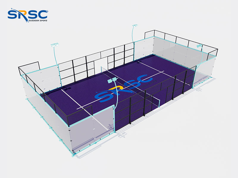 Blue Super Panoramic Padel Court