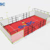 Orange Super Panoramic Padel Court