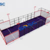 Red Single Padel Court