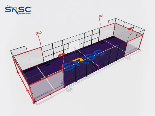 Red Single Padel Court