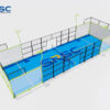 Green Single Padel Court
