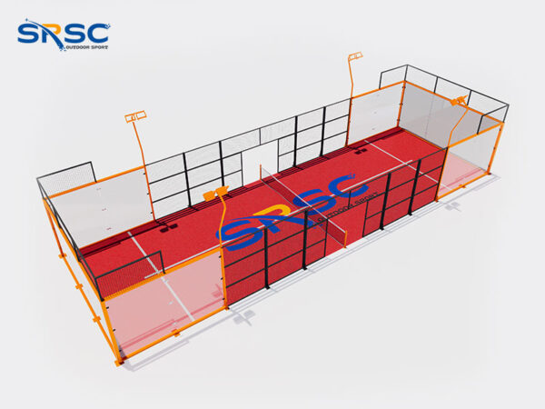 Orange Single Padel Court