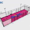 Black Single Padel Court