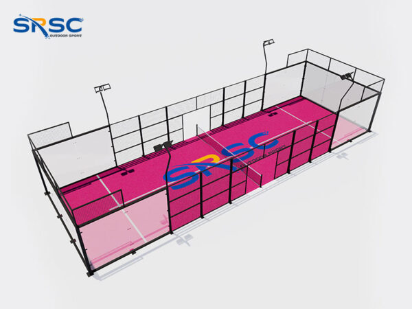 Black Single Padel Court