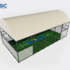 Black Roofed Outdoor Padel Court