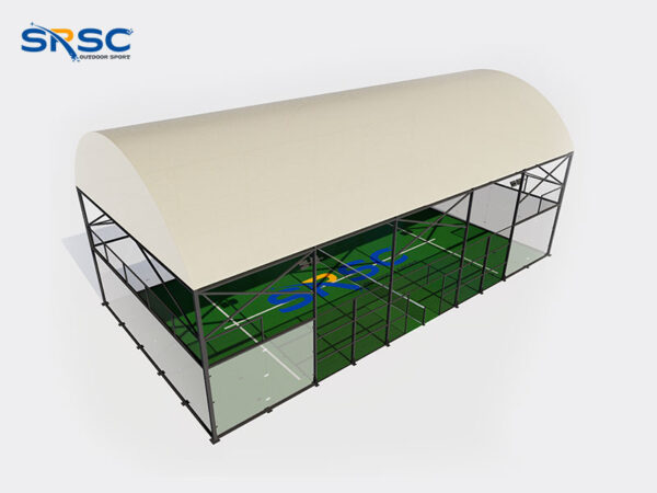 Black Roofed Outdoor Padel Court