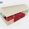 Roofed Outdoor Padel Court