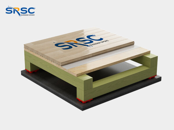 Shock-Absorbing Hardwood Sports Flooring