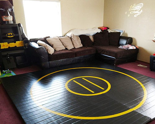 Small home exercise mat