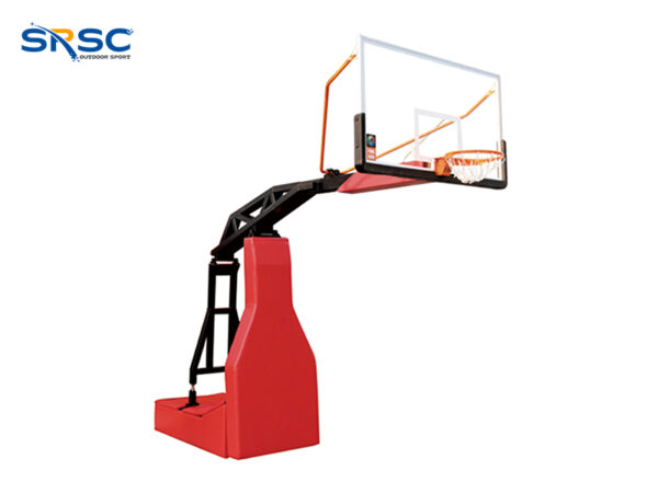 Hydraulic-Style Basketball Hoop
