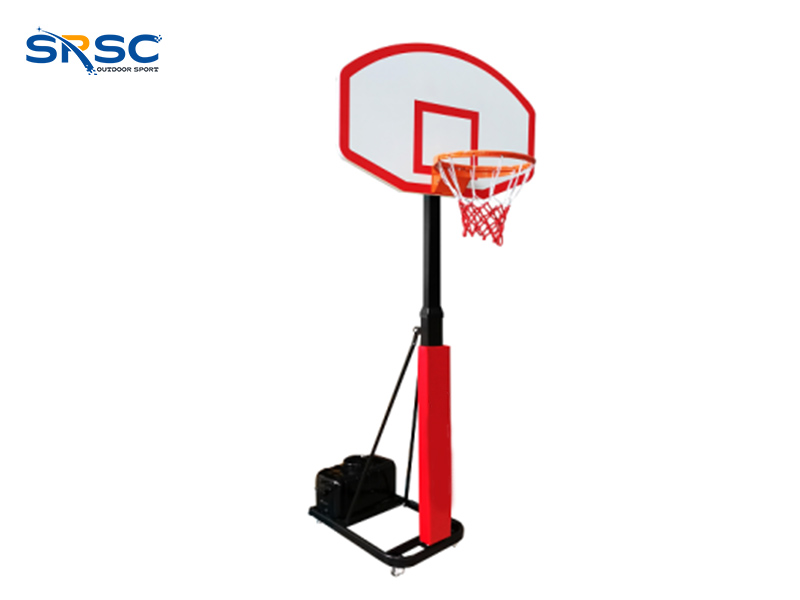 Höhenverstellbarer Basketballkorb mit manueller Kurbel