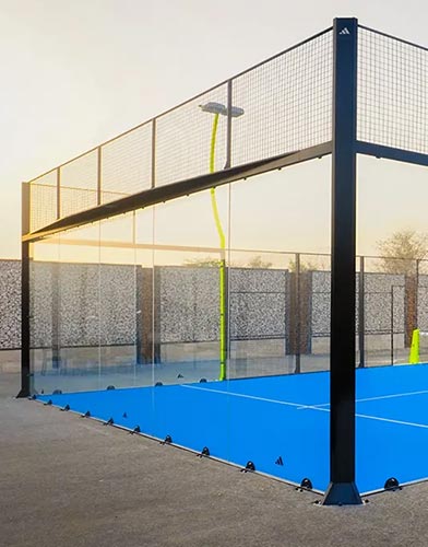 padel court glass walls